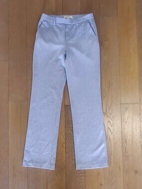 Light Blue Pin Stripe Dress Pants Harver & Blair London XS